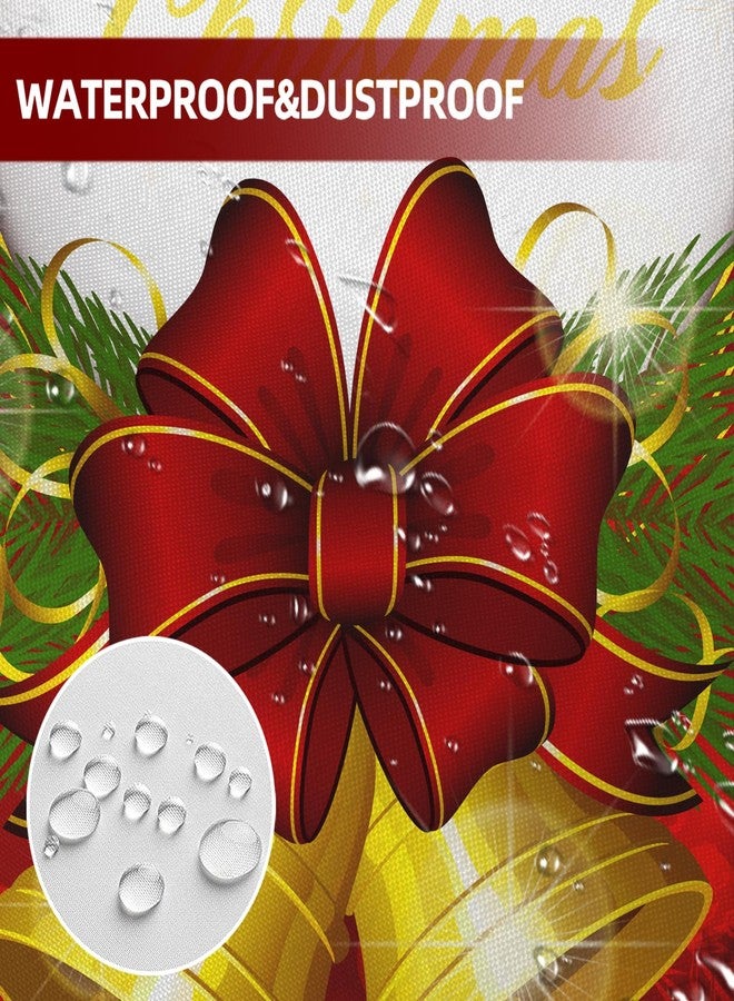 Roszwtit Merry Christmas Shower Curtain 72x72 Inch, Christmas Shower Curtains for Bathroom, Winter Xmas Holiday Home Decor Waterproof Fabric with Hooks - Image 5